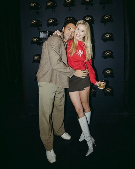 Nick and Erin at a party