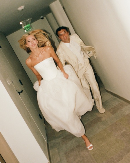 Nick and Erin on their wedding day